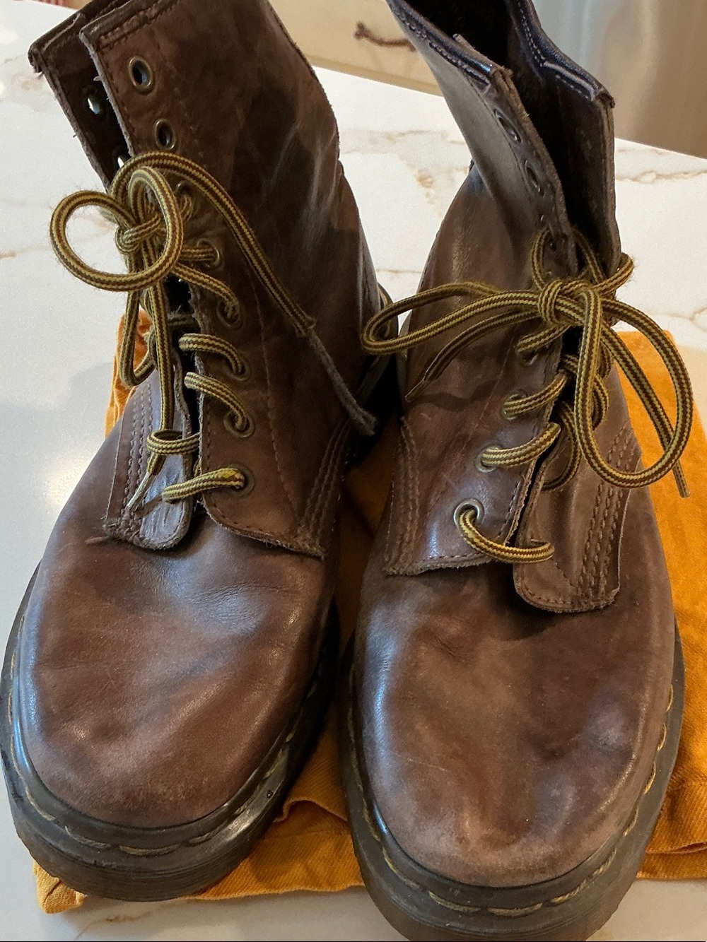 Dr. Martens Women’s Brown Leather Lace-Up Boots - Picture 5 of 5